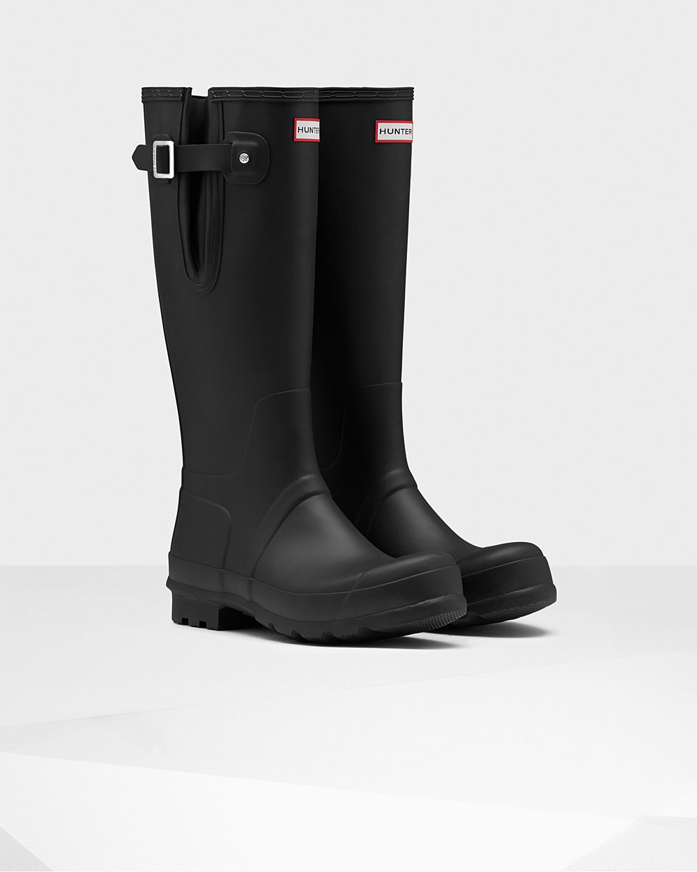 Mens Hunter Original Side Adjustable - Tall Rain Boots Black - 8296-HIWCO